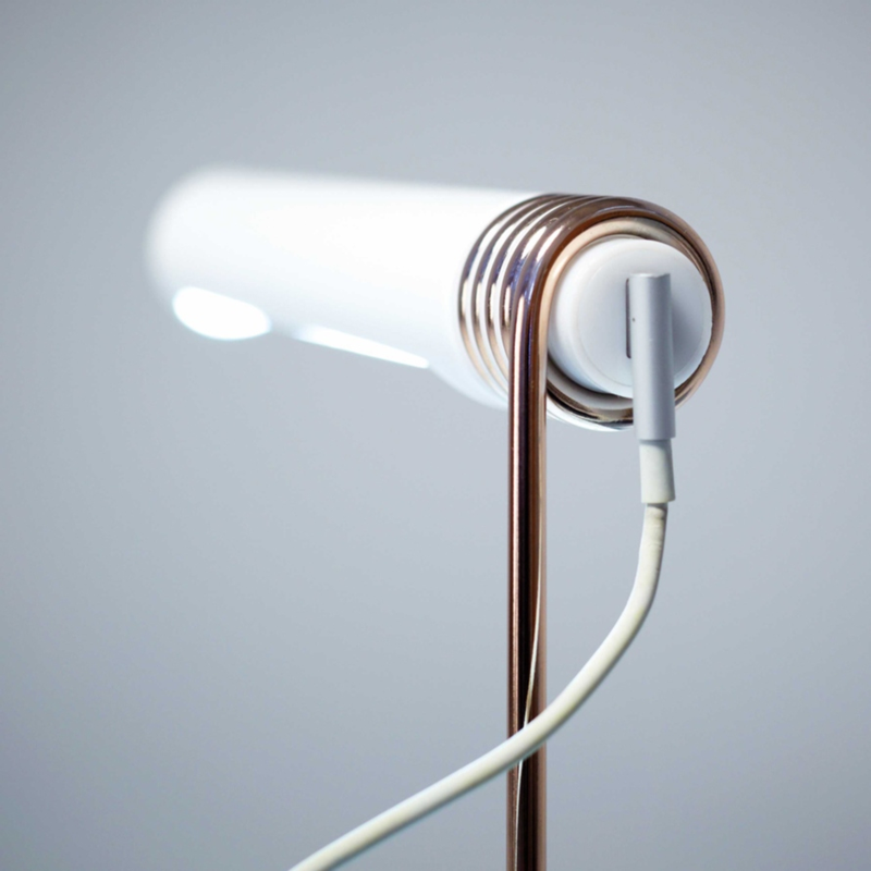 Illustration for article titled Your Busted Apple MagSafe Cords Power These Clever Lamps